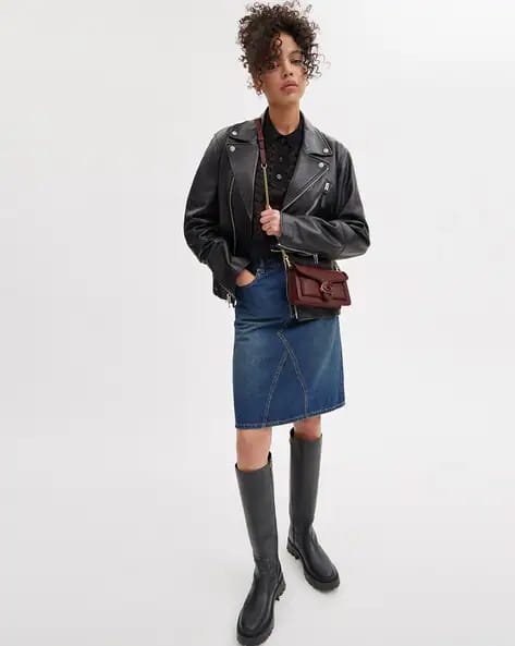 COACH Braided Pebble Leather Shoulder Bag