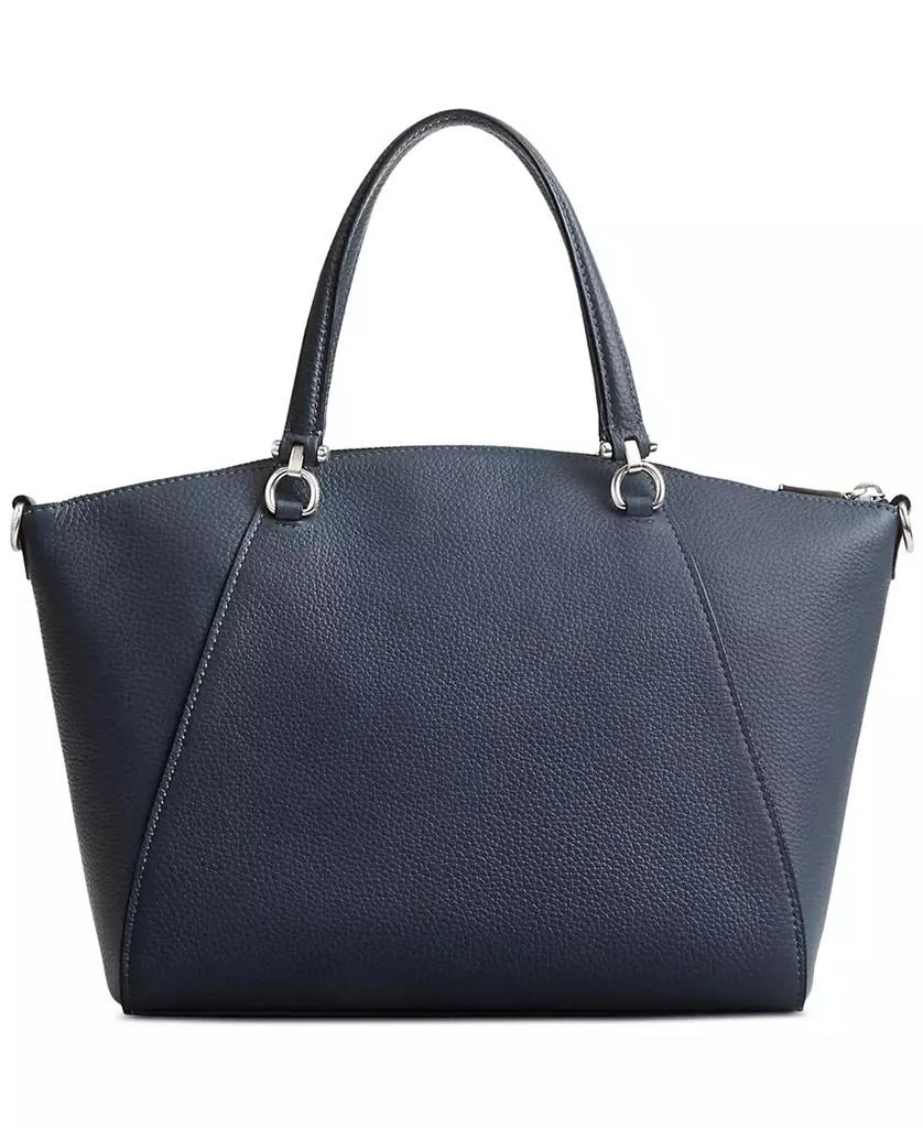 COACH Bella Small Leather Satchel Brass Black