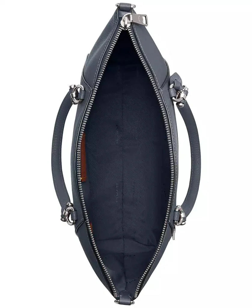 COACH Bella Small Leather Satchel Brass Black