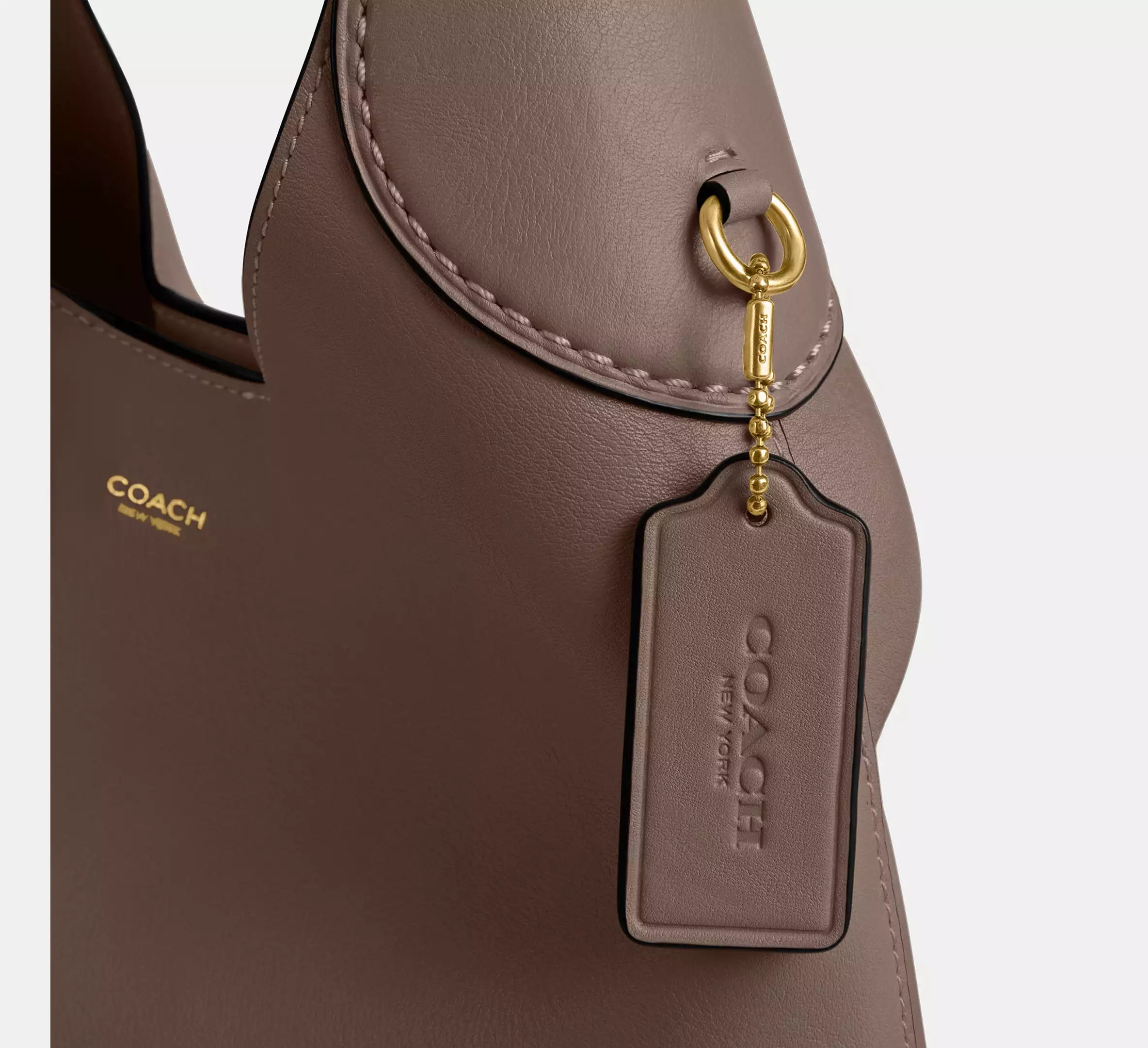 COACH Brooklyn 28 Medium Leather Shoulder Brass Maple
