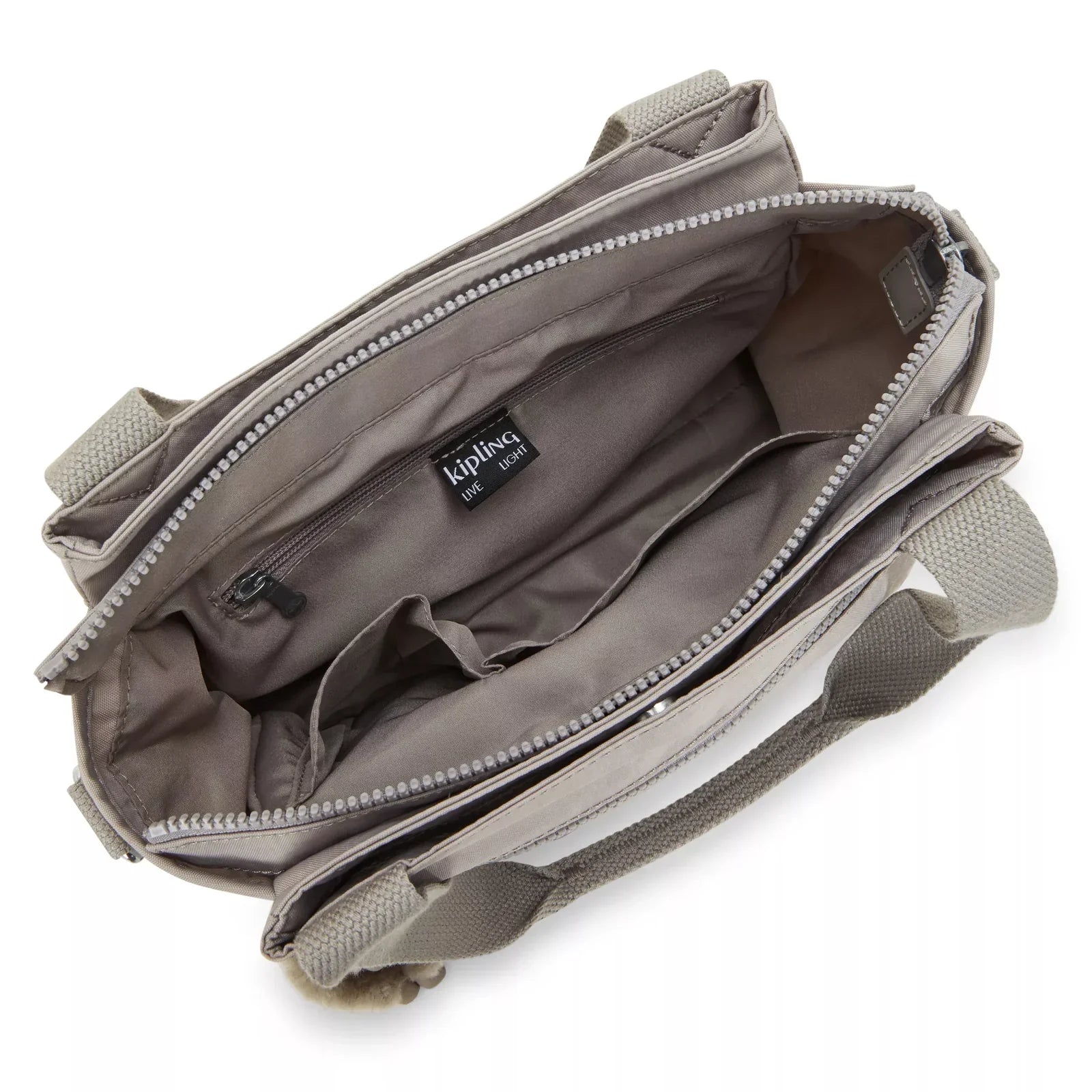 Kipling Elysia Satchel Grey Gris