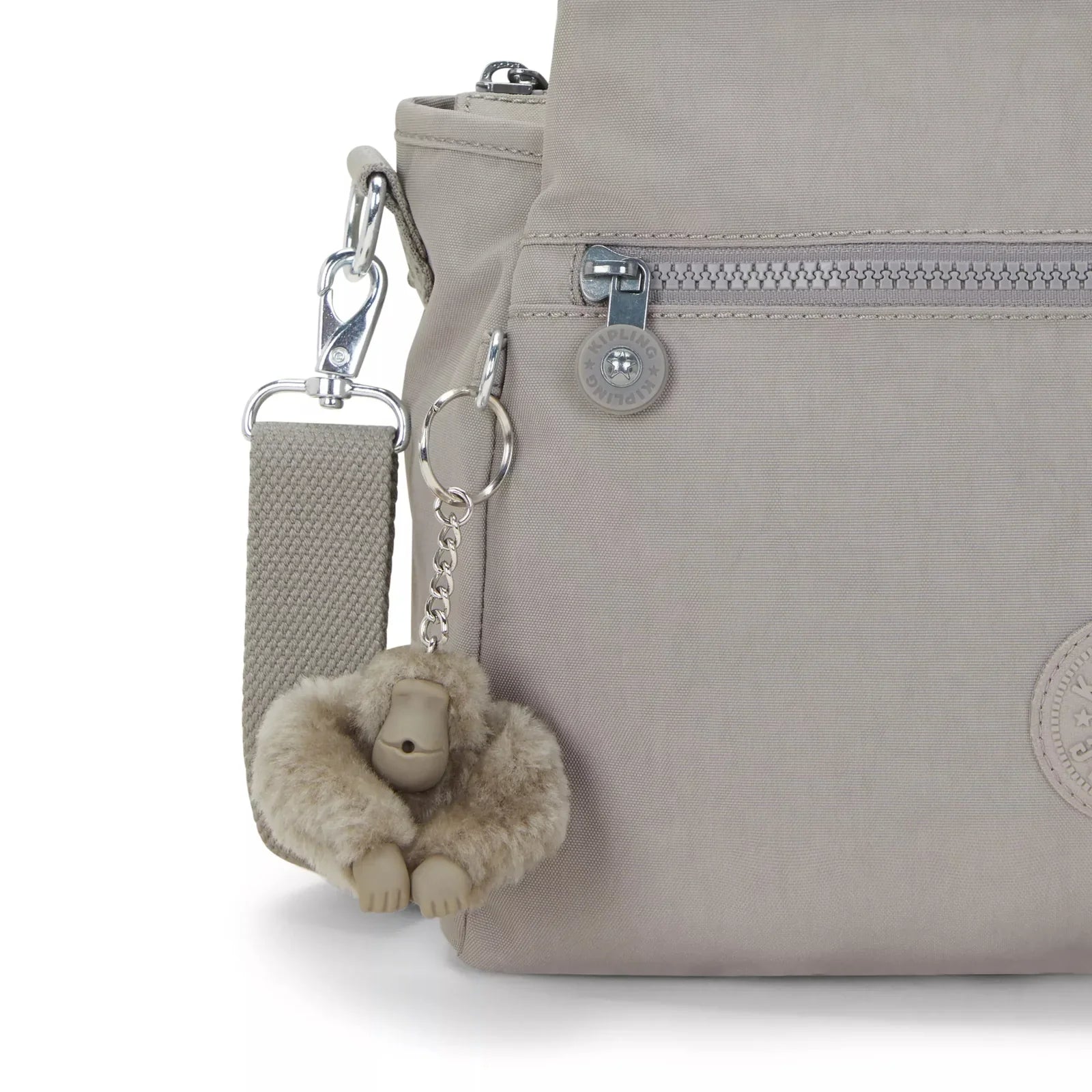 Kipling Elysia Satchel Grey Gris