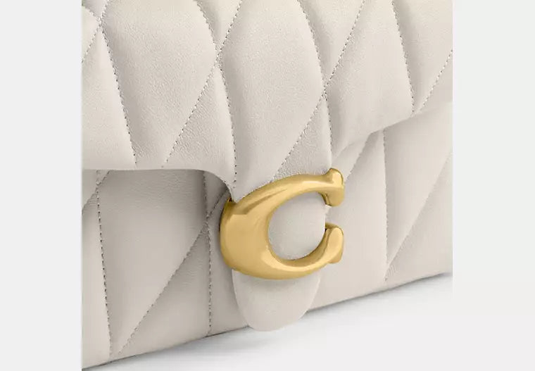 COACH Quilted Pillow Leather Tabby W B4 Chalk