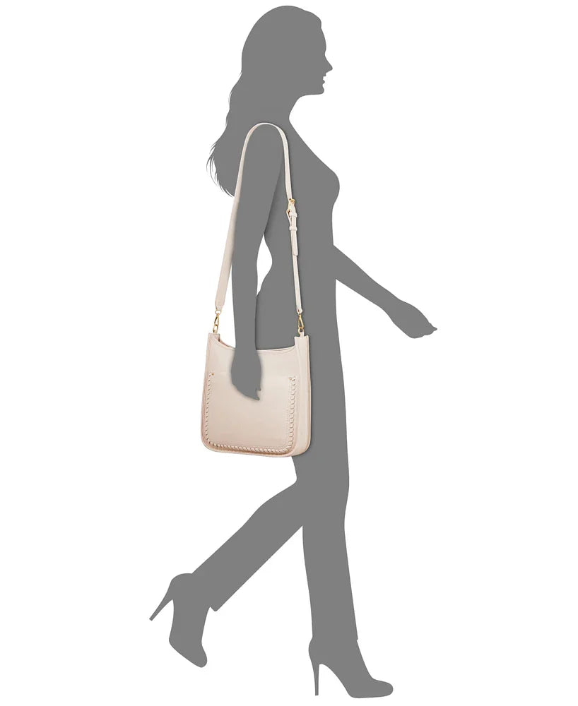 Style Co Whipstitch Medium Crossbody Alabaster