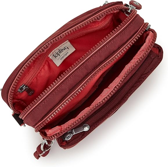 Kipling Abanu Mini Convertible Bag Red Rouge