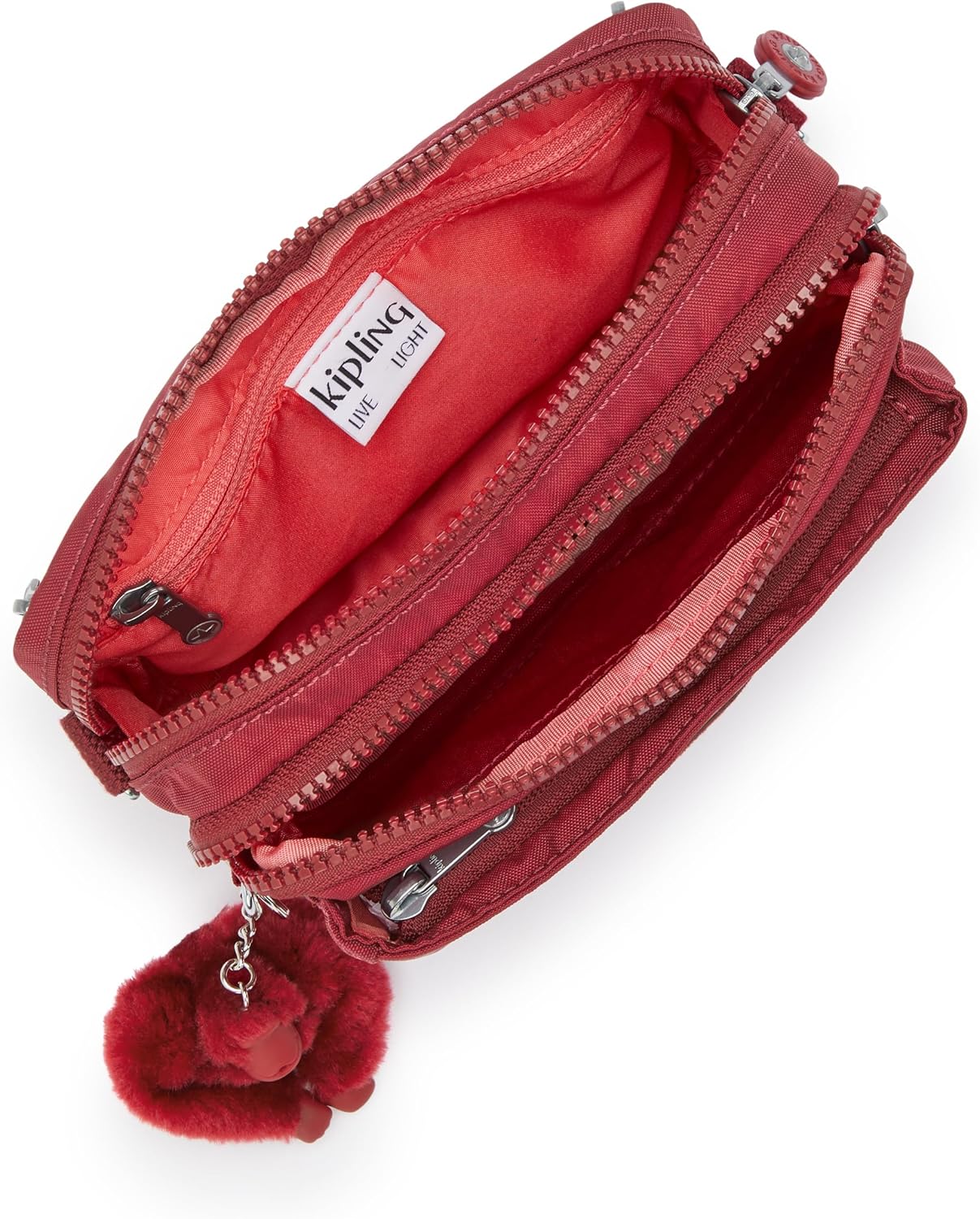 Kipling Abanu Multi Crossbody Funky Red