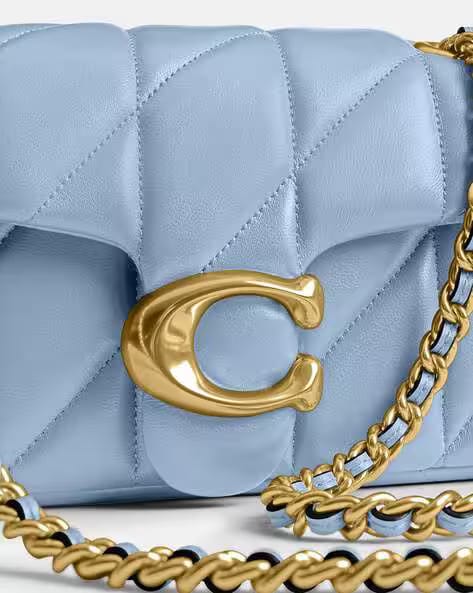 COACH Quilted Leather Mini Tabby Shoulder Brass Maple