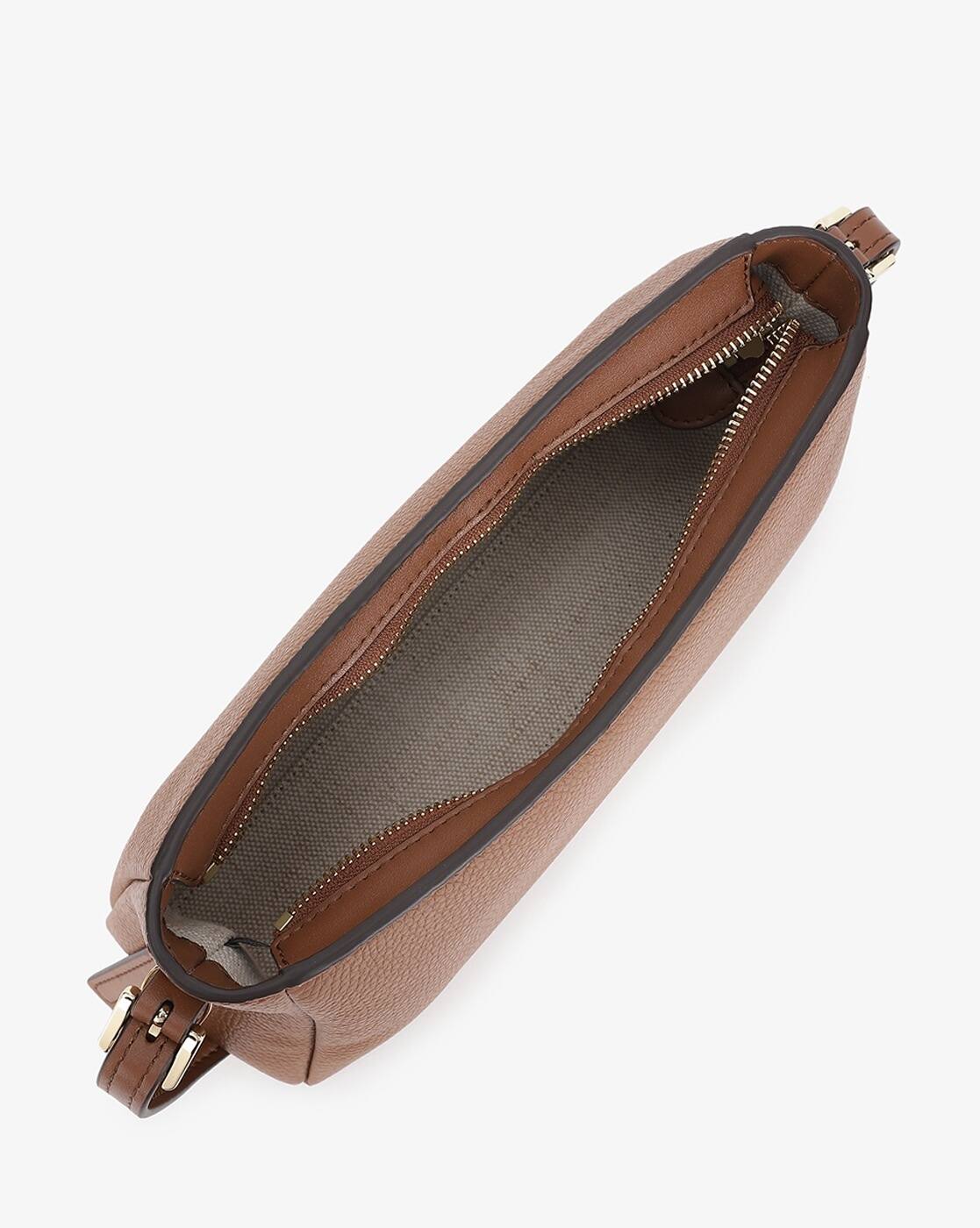 Michael Kors Moore Medium Leather Crossbody Burnt Sienna