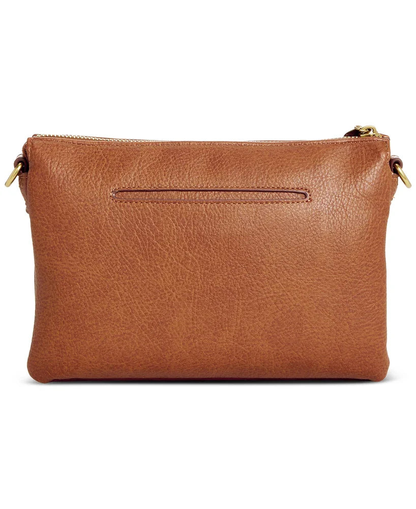 Style Co Double Compartment Crossbody Tortoise Shell