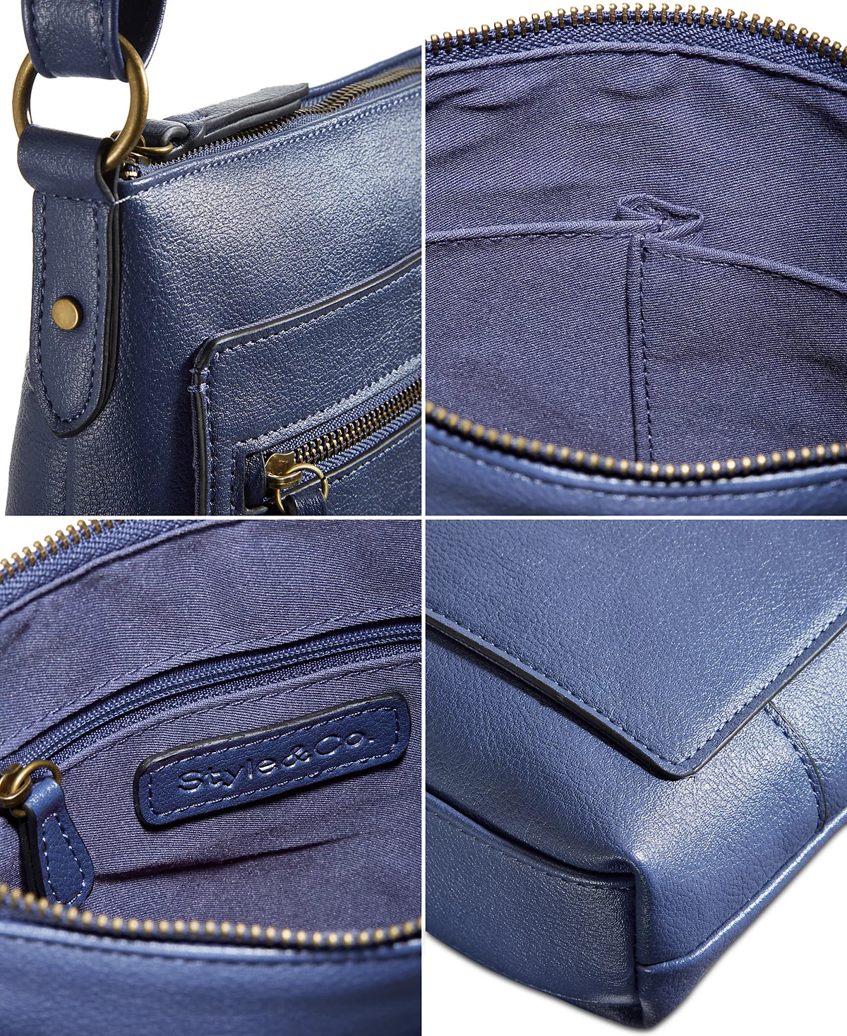 Style Co Hudsonn North South Crossbody Navy