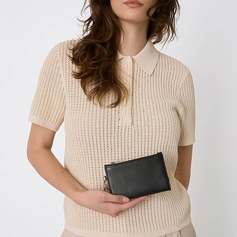 The Sak Encino Leather Wallet Black