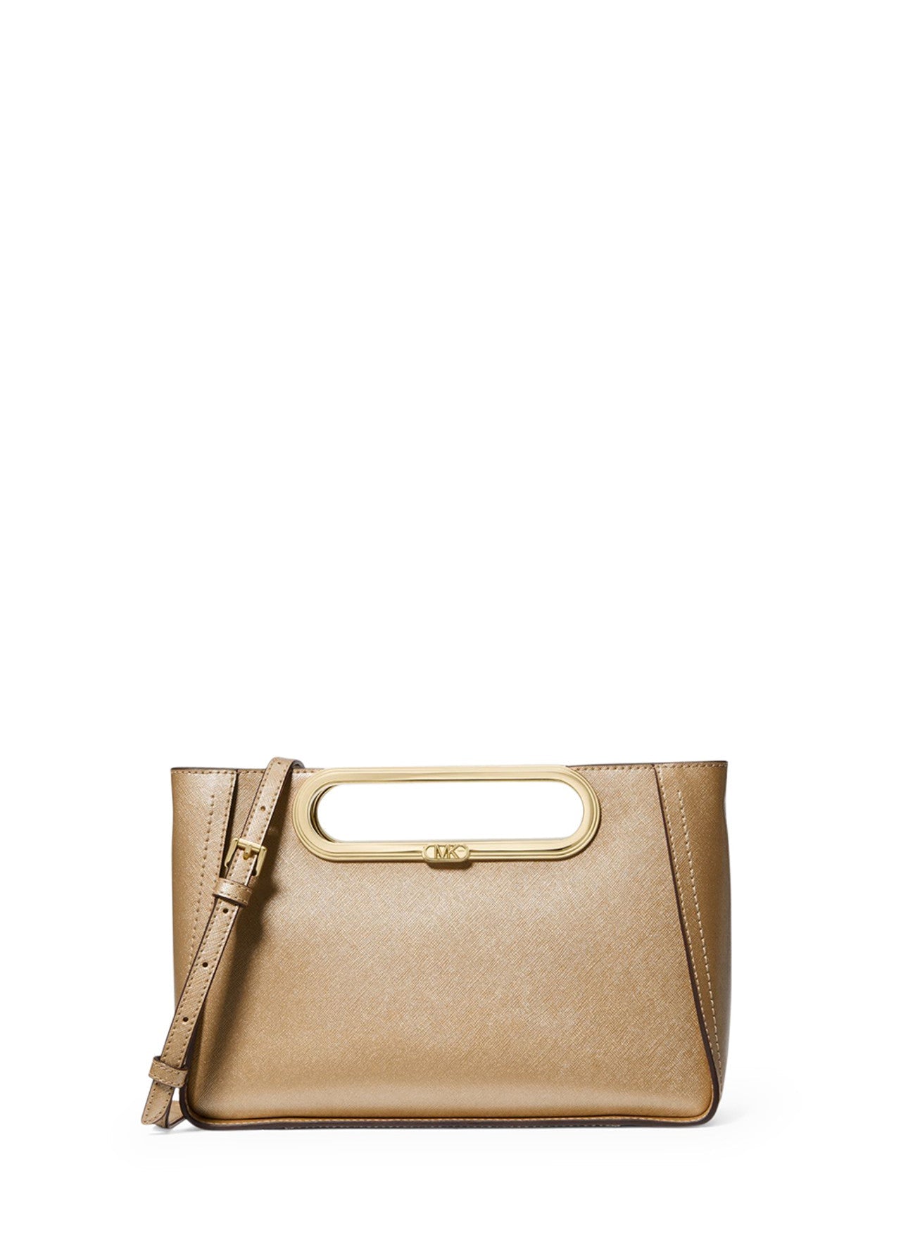 Michael Kors Chelsea Small Leather Convertible Pale Gold