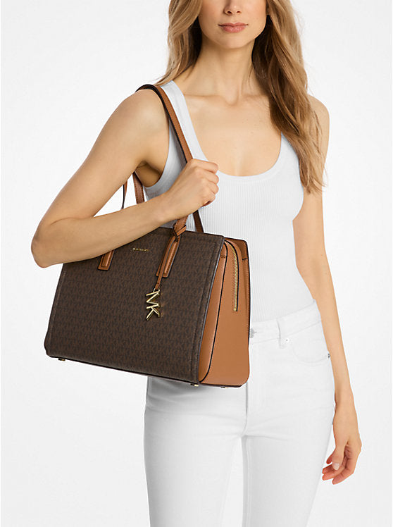 Michael Kors Laila Medium Tote Brown Acorn