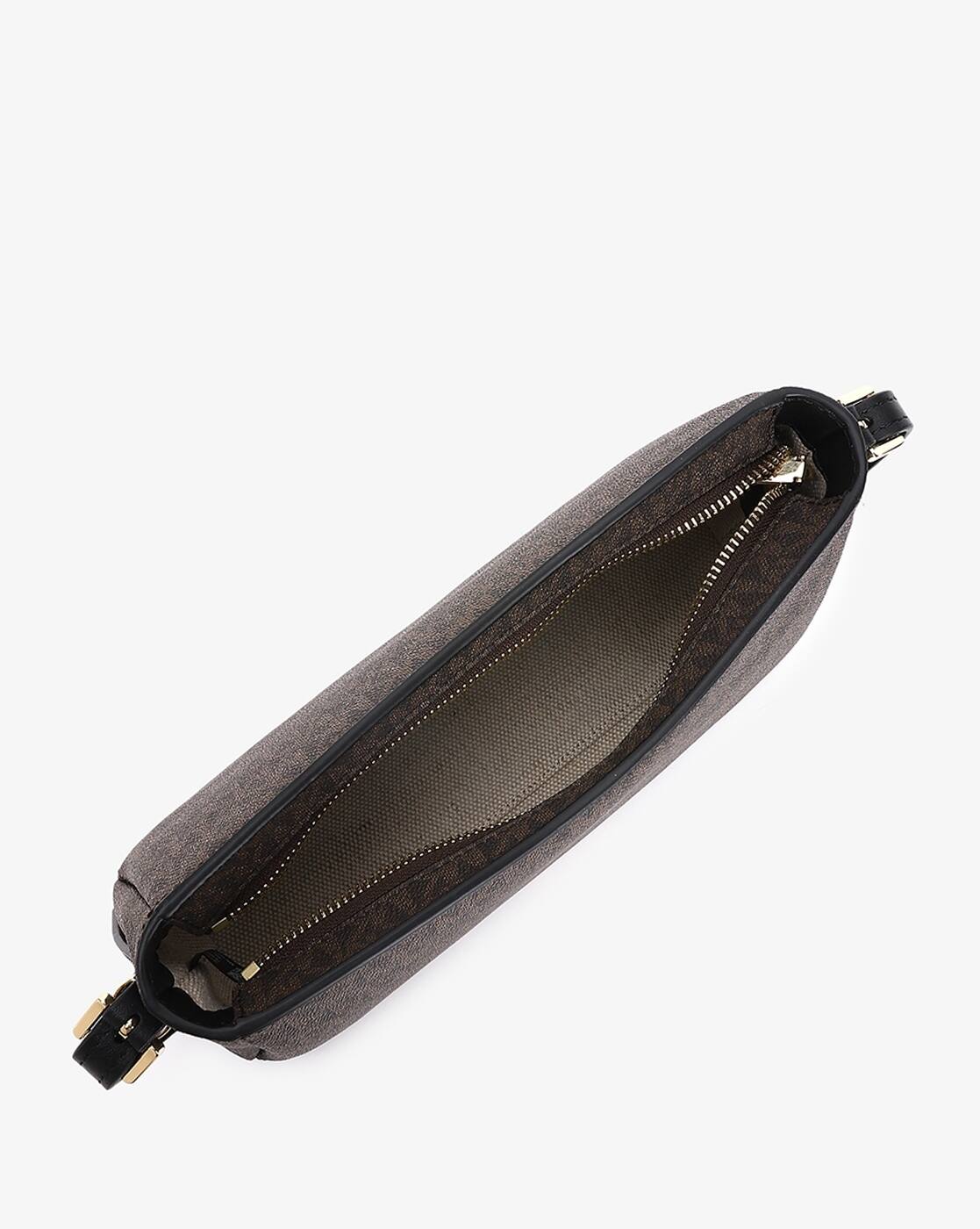 Michael Kors Moore Medium Leather Crossbody Black