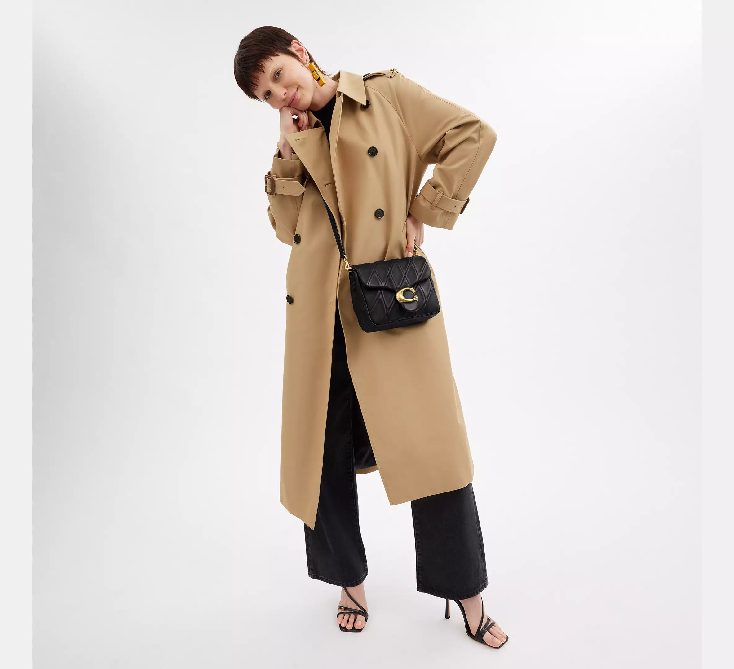 Times Square Tabby Shoulder Bag With Quilting