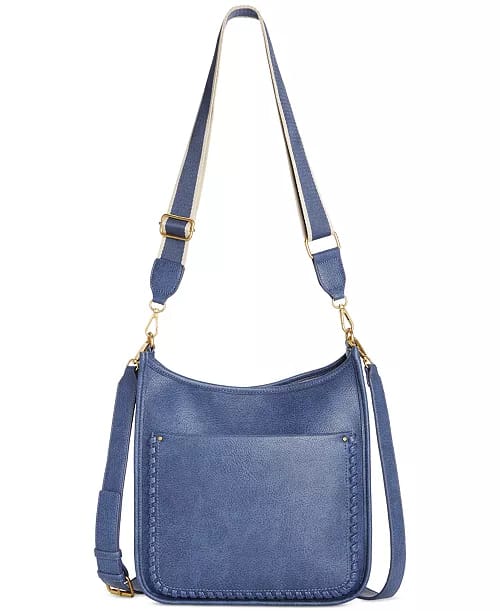 Style Co Whipstitch Medium Crossbody Moonlight Blue