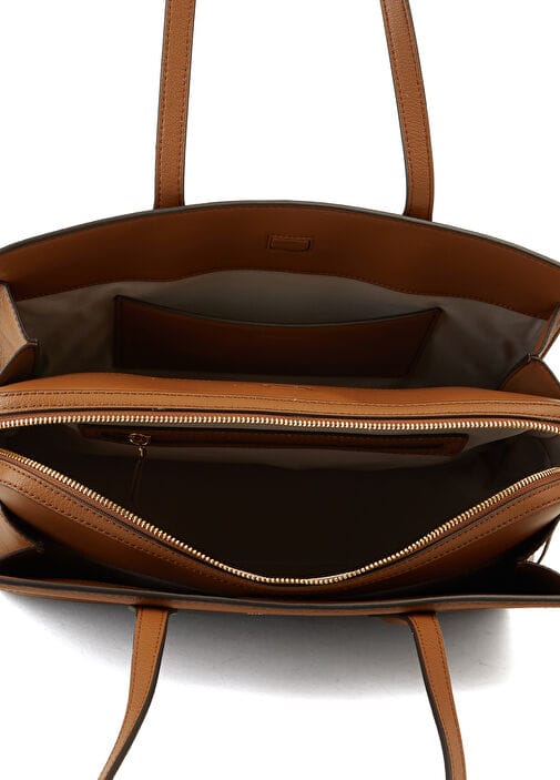 Michael Kors Large Leather East West Tote Luggage