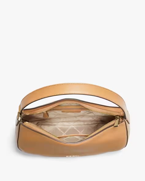 Michael Kors Medium Leather Top Zip Hobo Shoulder Bag