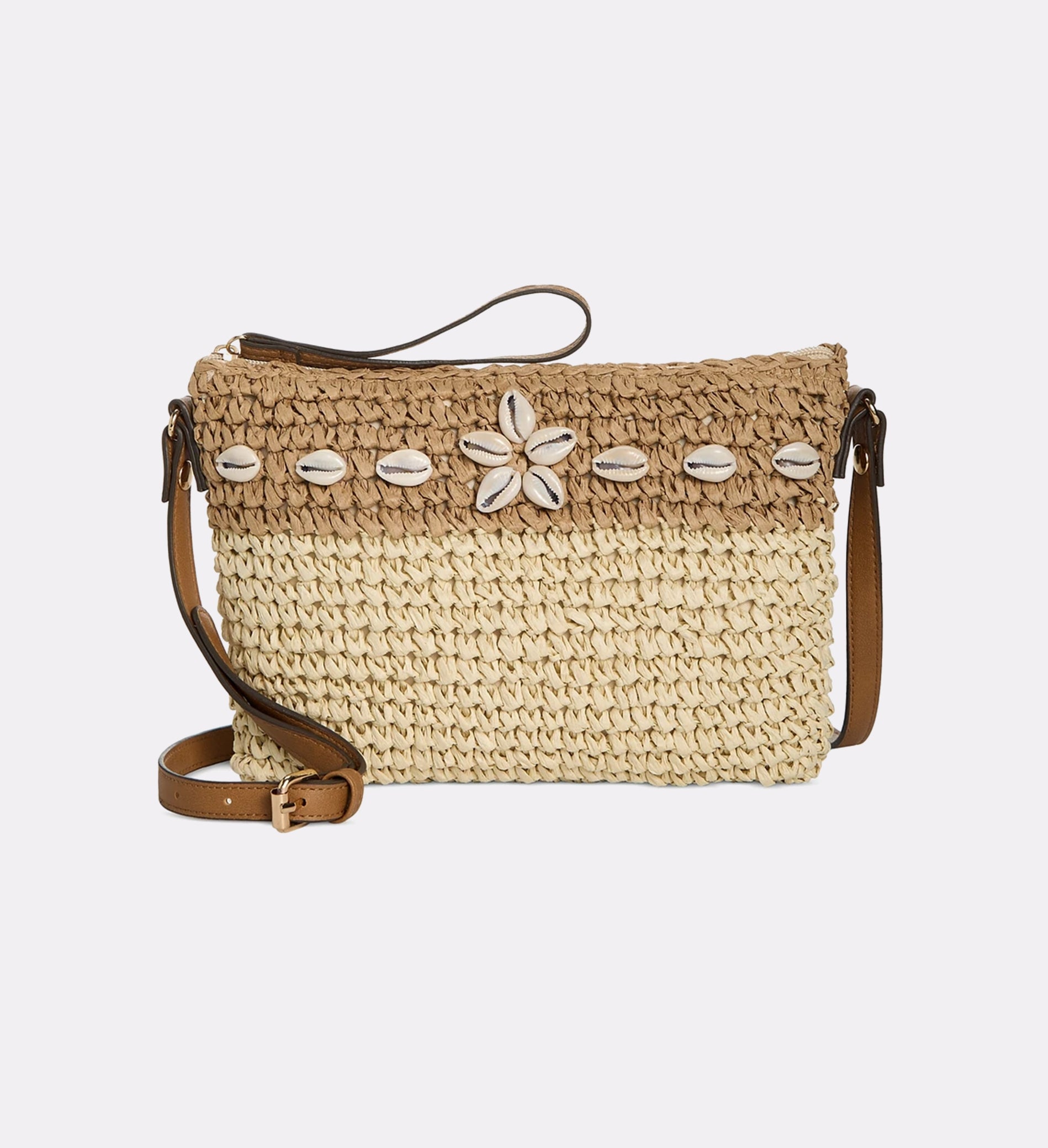 Style Co Shell Straw Small Crossbody Seashells Q1 25