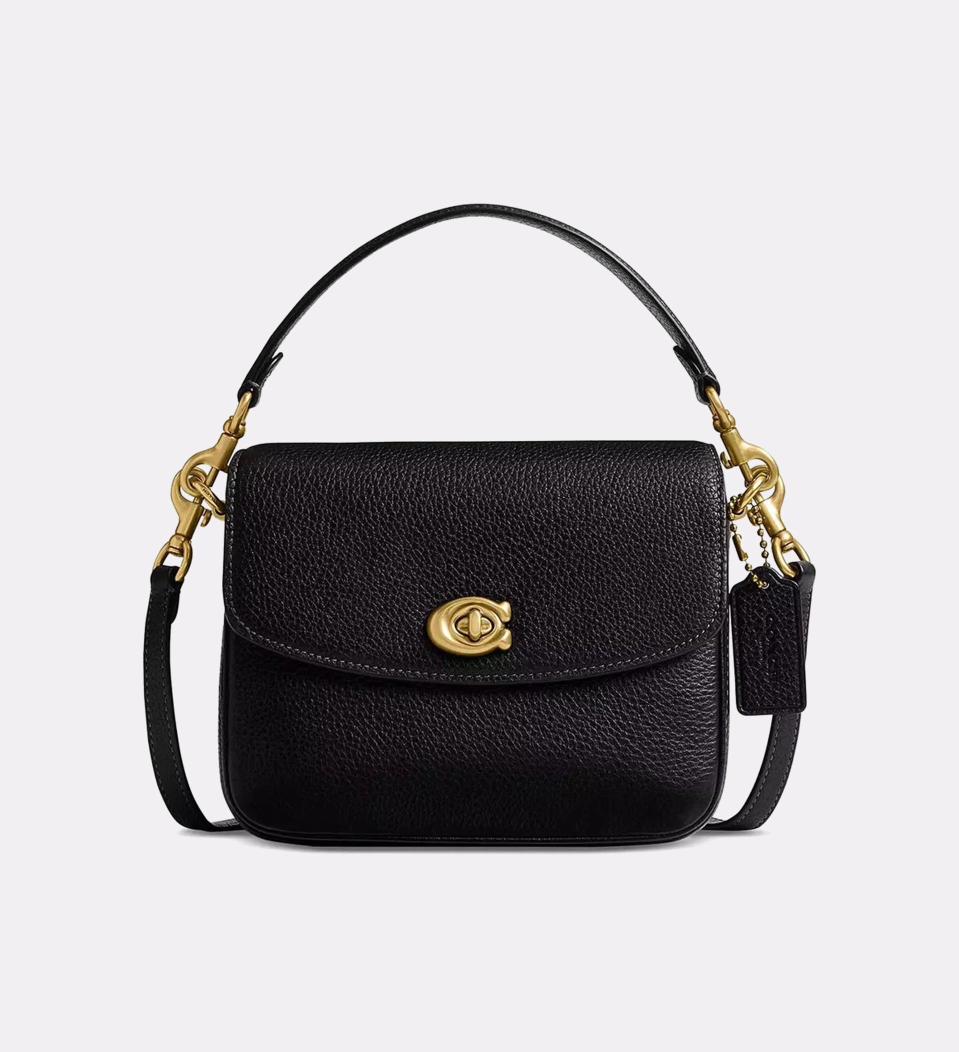 COACH Turn Lock Cassie Crossbo Brass Black NO SIZE