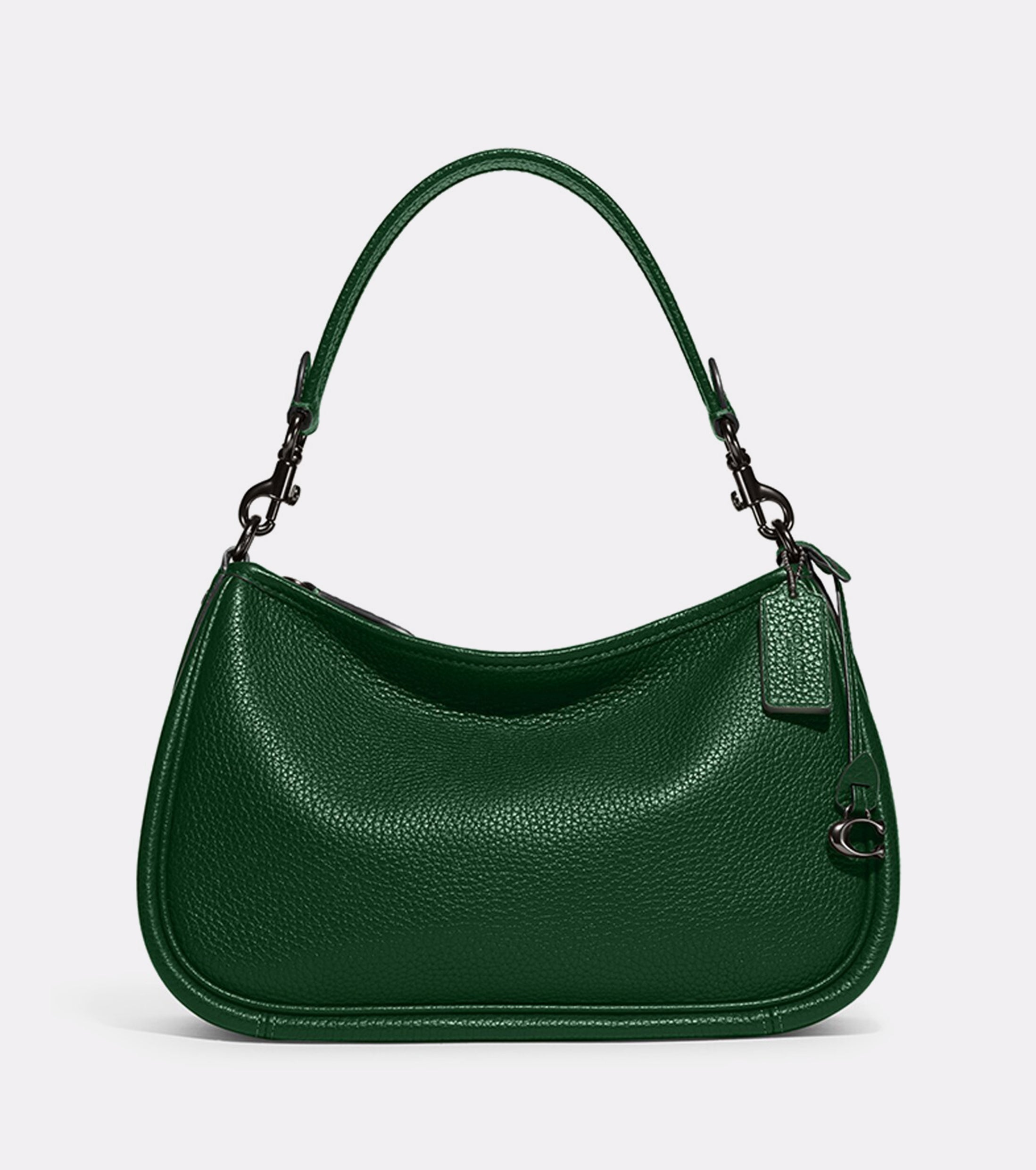 COACH Soft Pebble Leather Cary Cross Brass Black