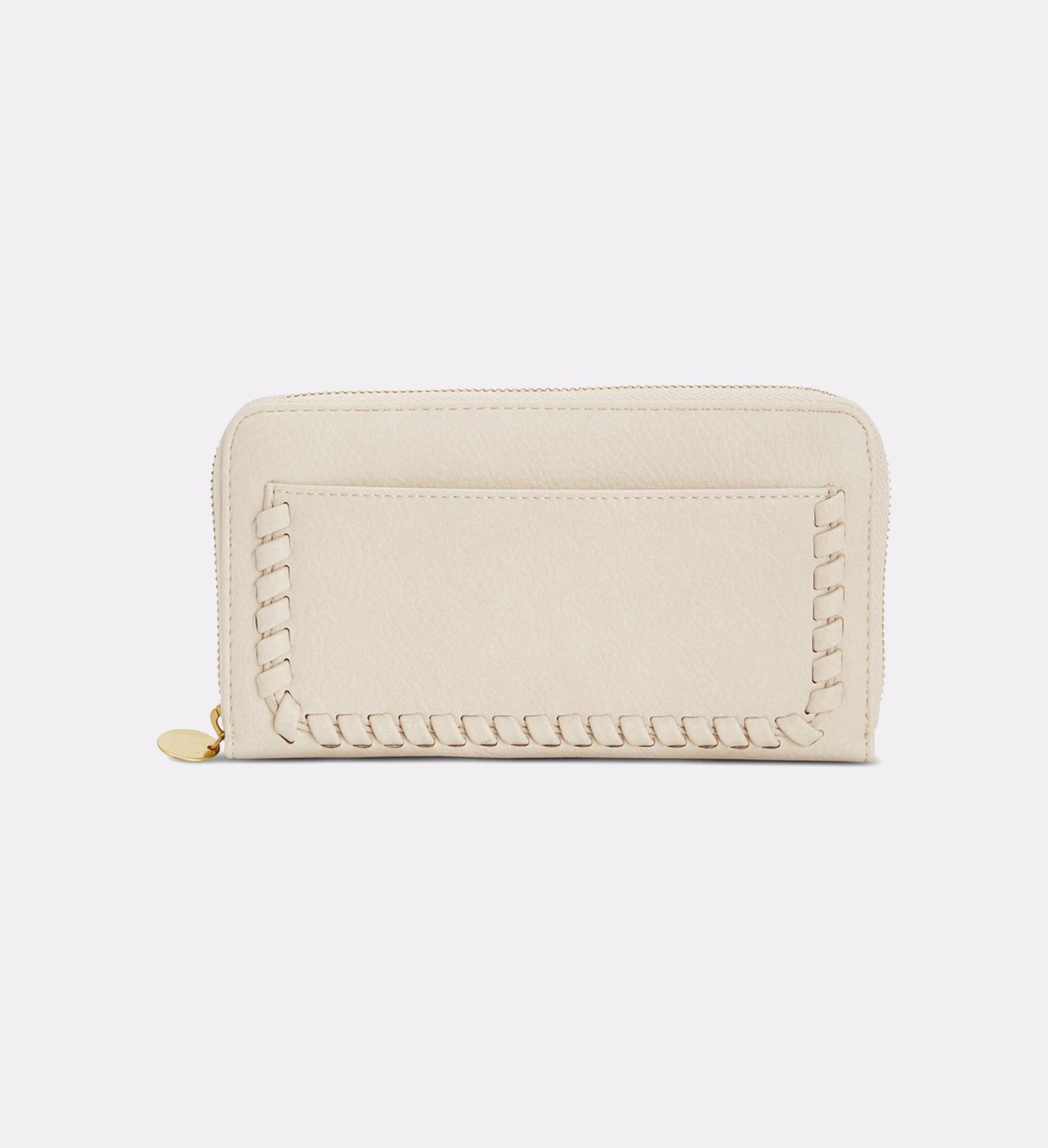 Style Co Whip-Stitch Zip Wallet Alabaster