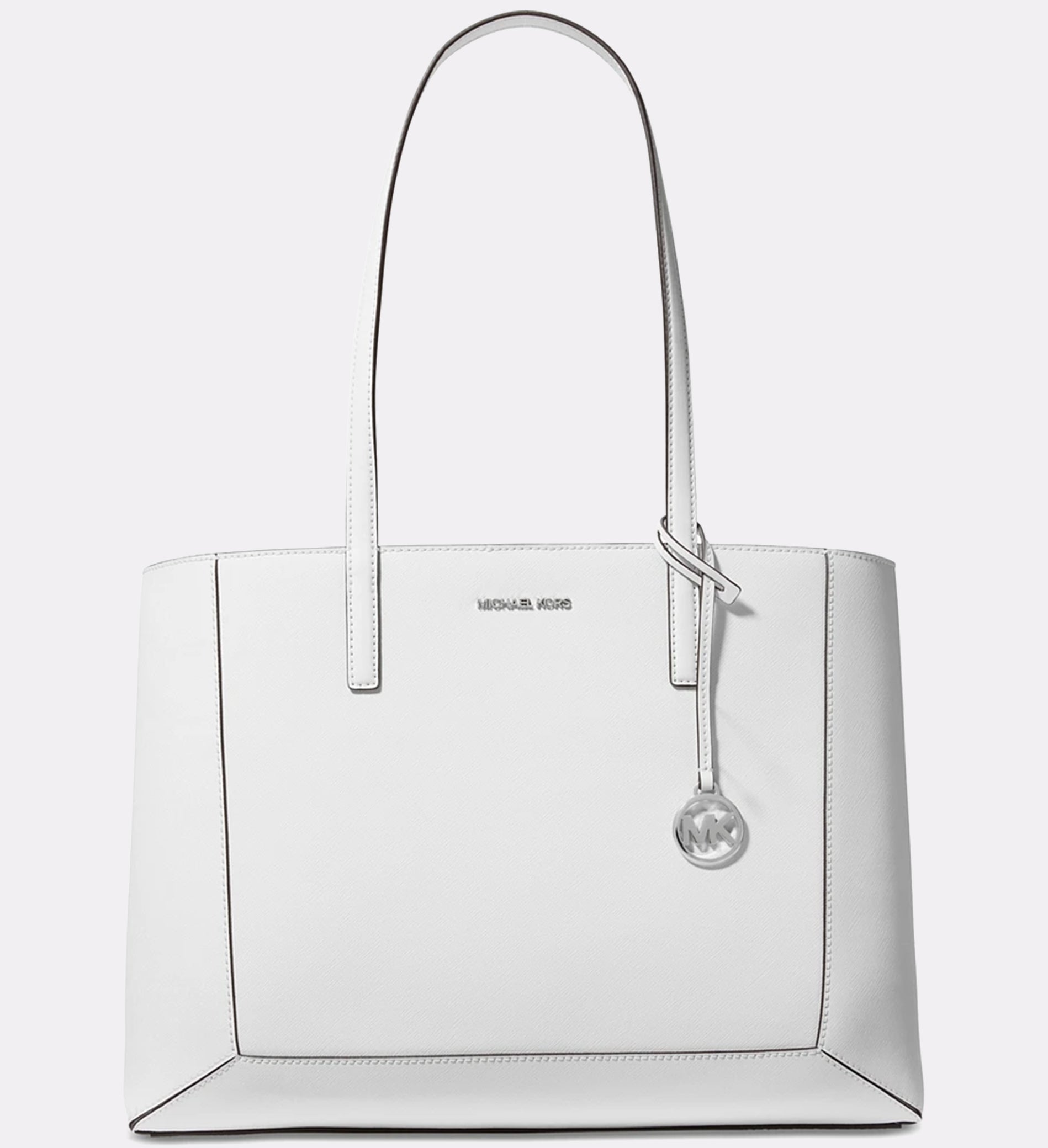 Michael Kors Sallie Large Leather East West Optic White