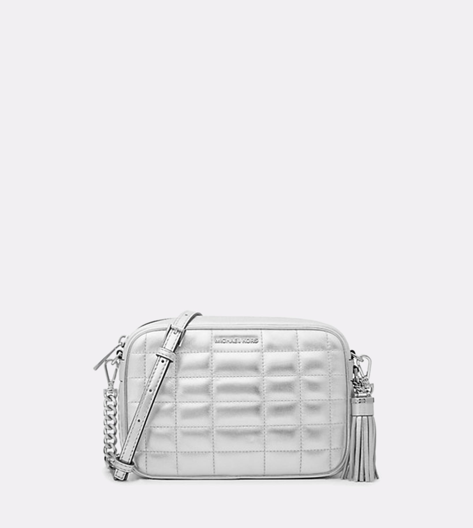 Michael Kors Jet Set Small Leather Camera B Optic White