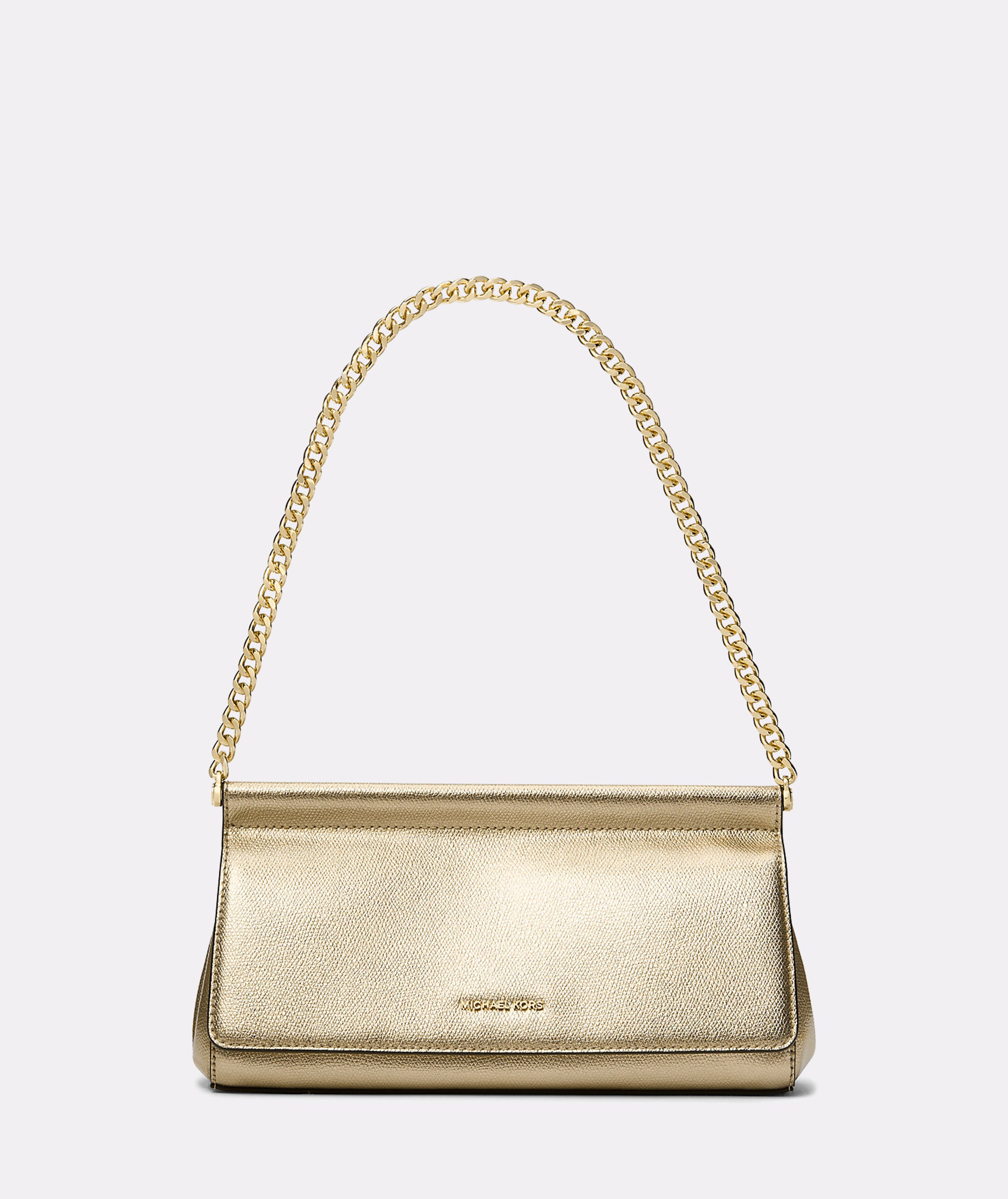 Michael Kors Carmine Small Leather East West Silver