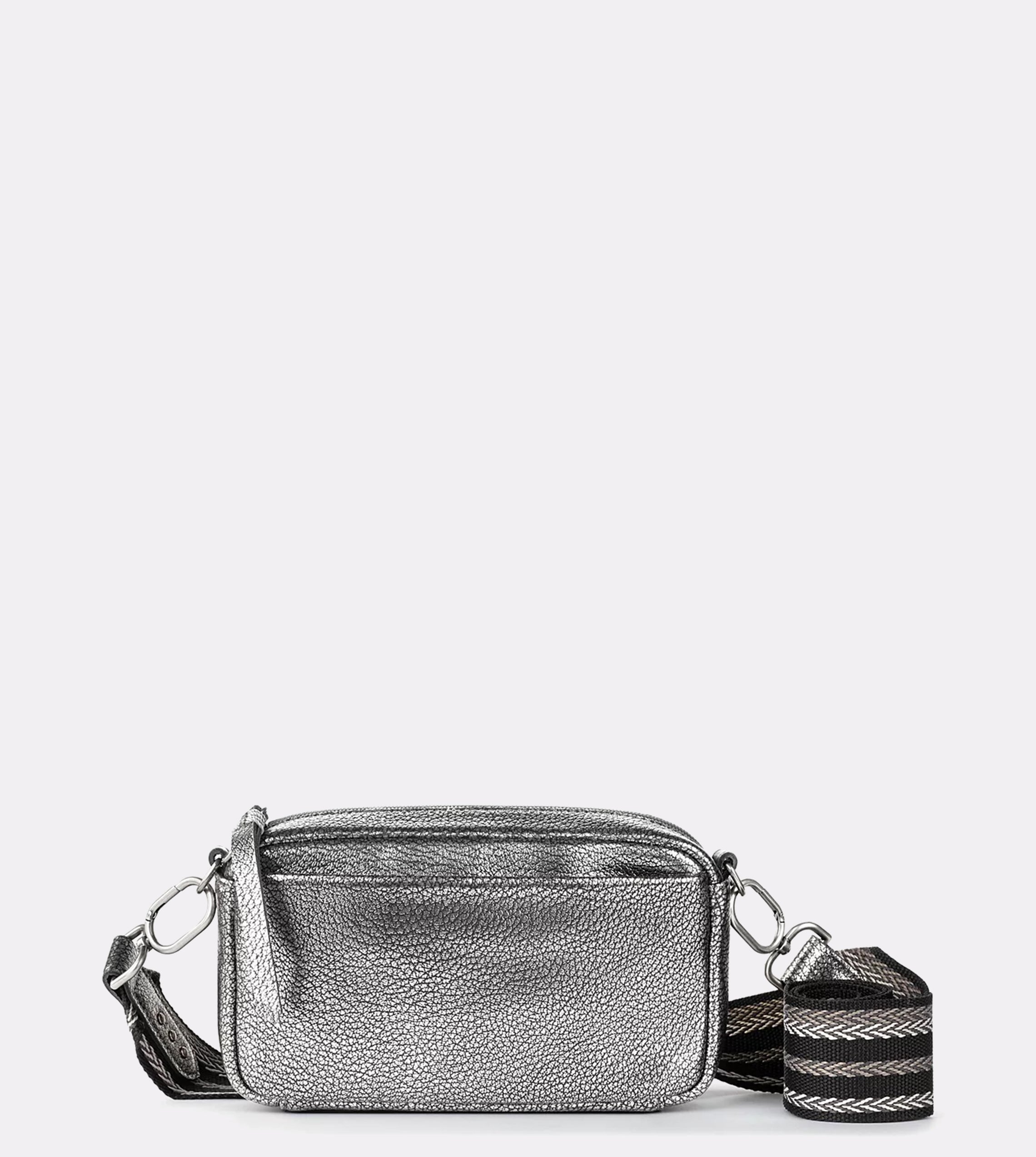 The Sak Cora Convertible Leather Dark Silver