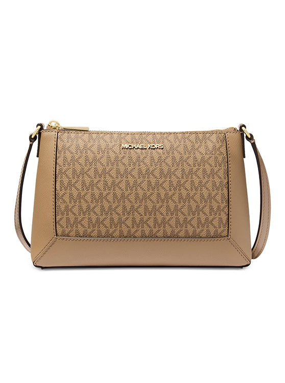 Michael Kors Small Monogram Crossbody Chocolate