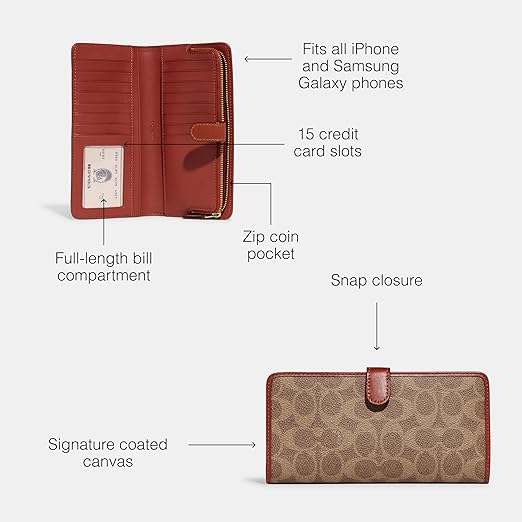 COACH Signature Monogram Coated Canv Beige