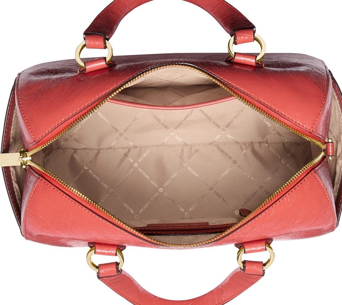 Michael Kors Grayson Small Duffle Satchel Burnt Sienna