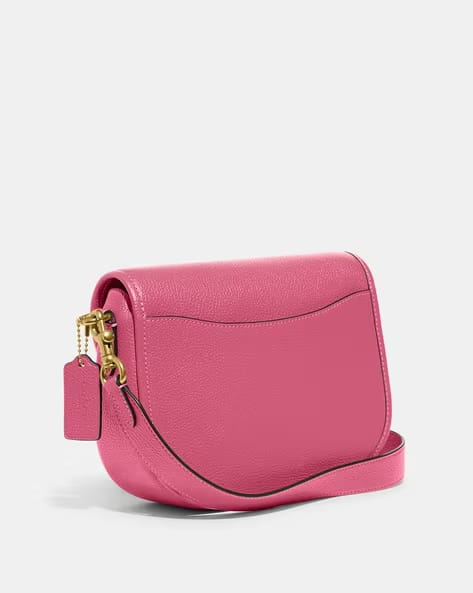 COACH Polished Pebble Leather Willow Pink