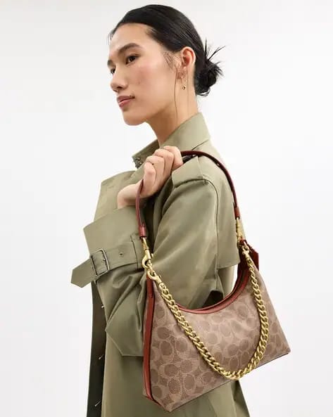 COACH Signature Canvas Juliet Small 25 Shoulder Bag