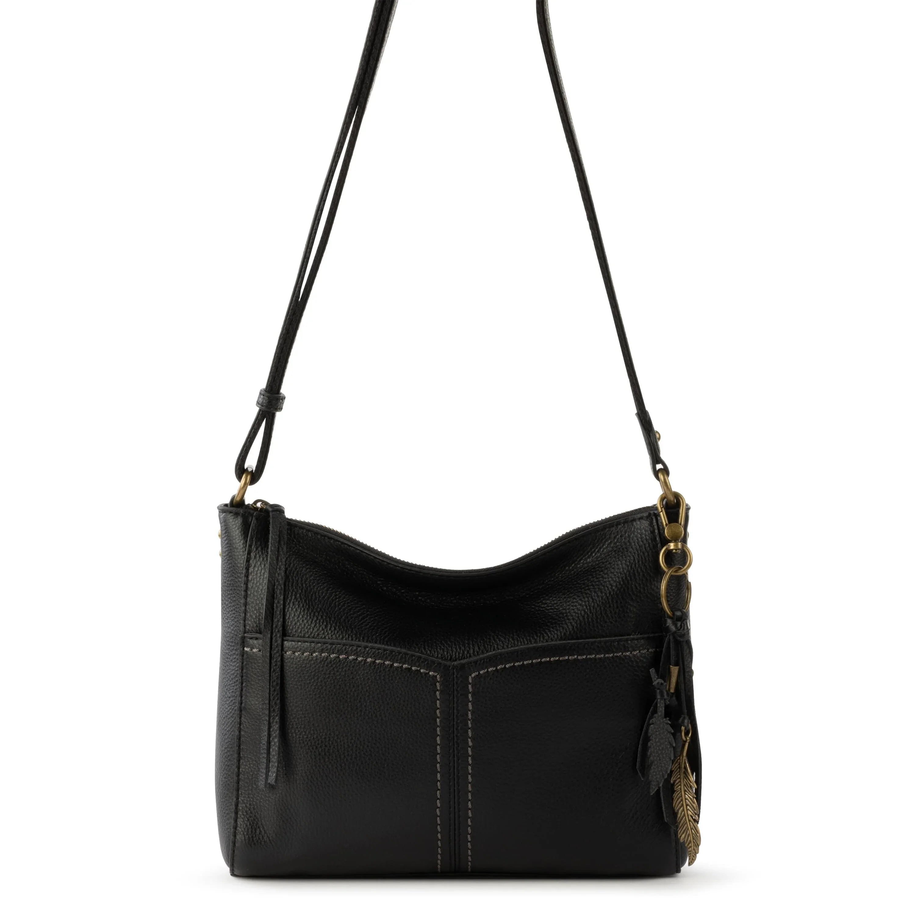 The Sak Womens Alameda Leather Crossbody Slate