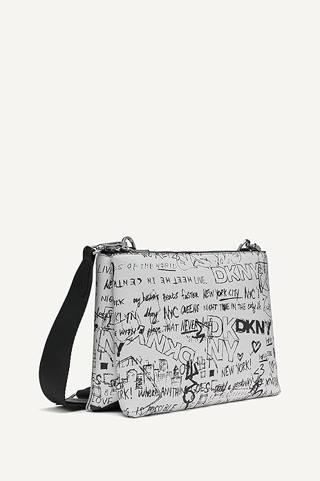 DKNY Tinsley Small Crossbody Marshmallow Black