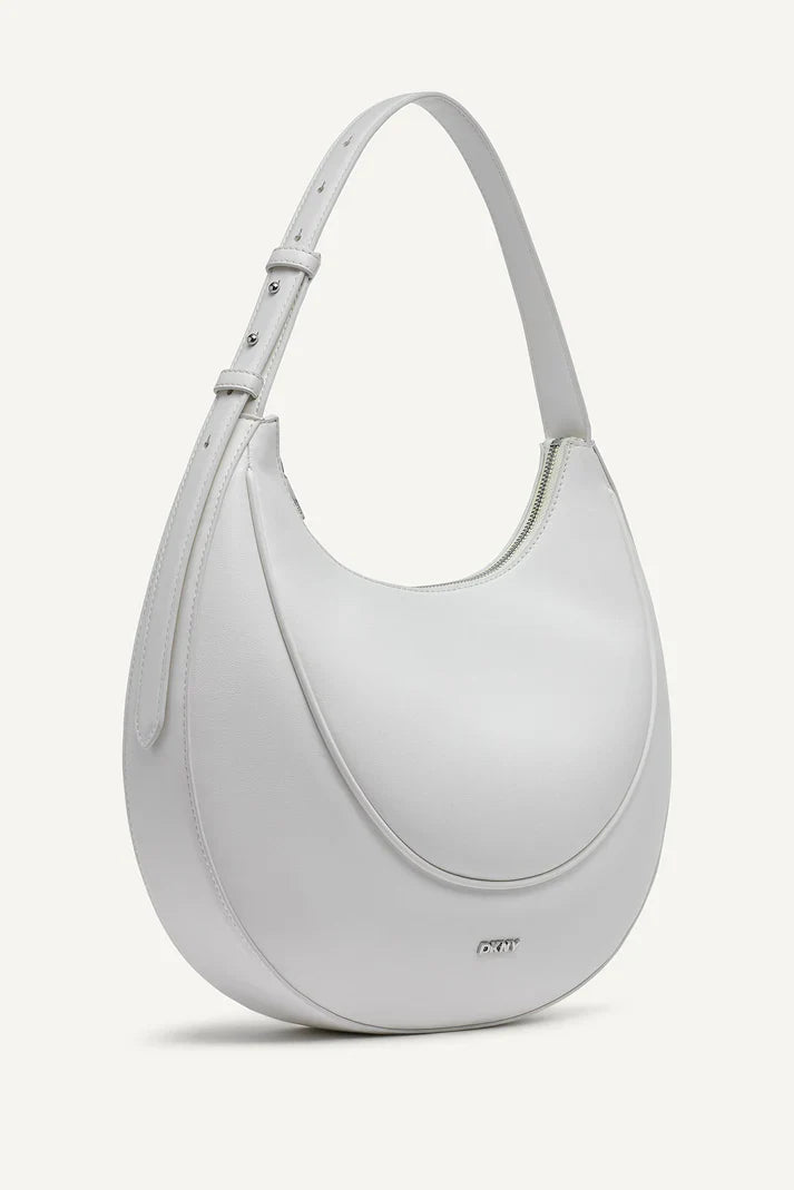 DKNY Sadie Medium Shoulderulder Bag Marshmallow Black