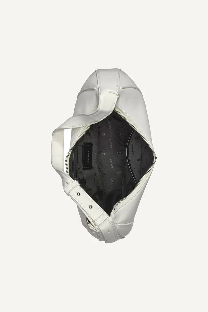 DKNY Sadie Medium Shoulderulder Bag Marshmallow Black