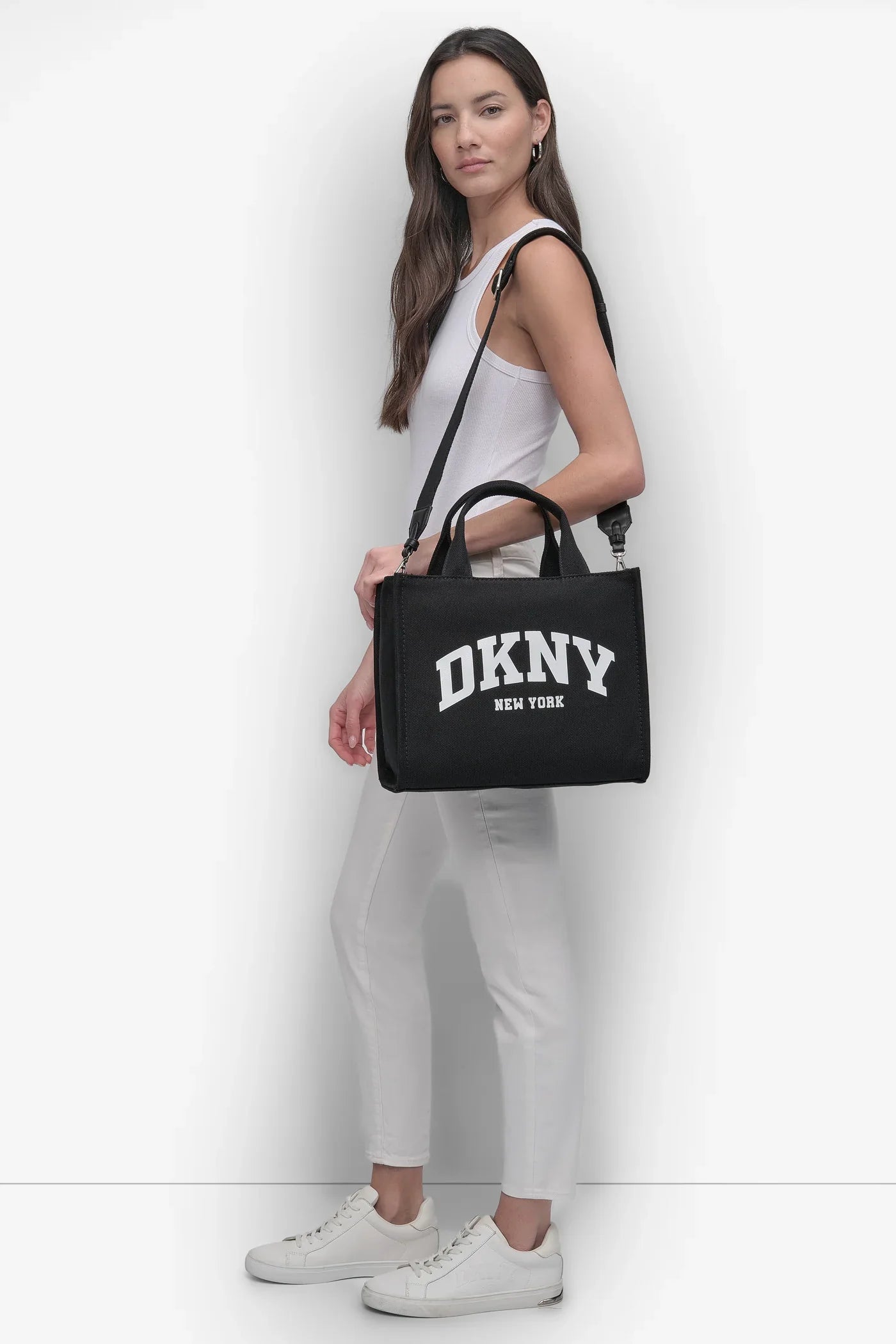 DKNY Hadlee Medium Tote Black Silver