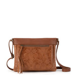 The Sak Women's Sanibel Leather Crossbody Floral Emboss