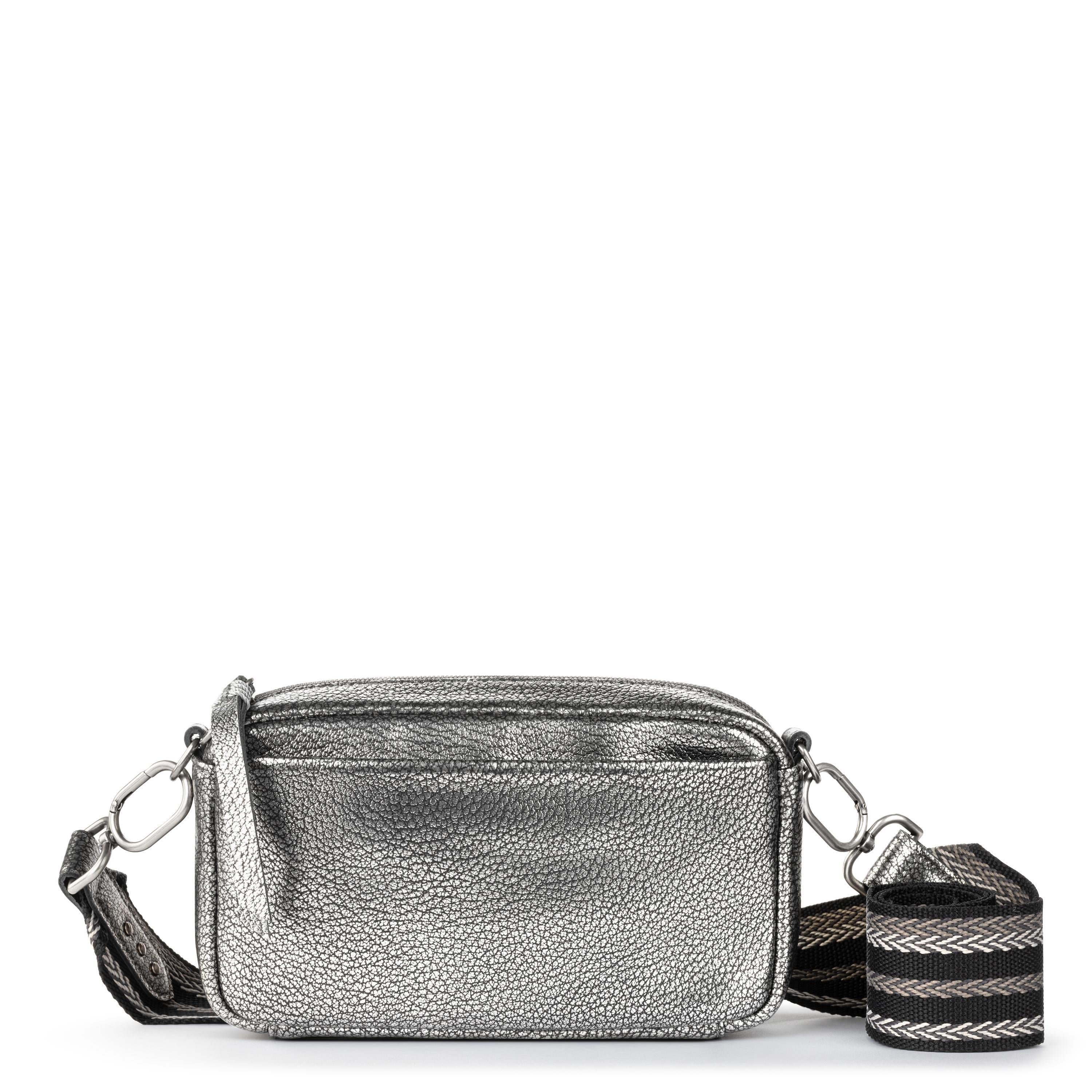 The Sak Cora Convertible Leather Dark Silver