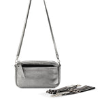 The Sak Cora Convertible Leather Dark Silver