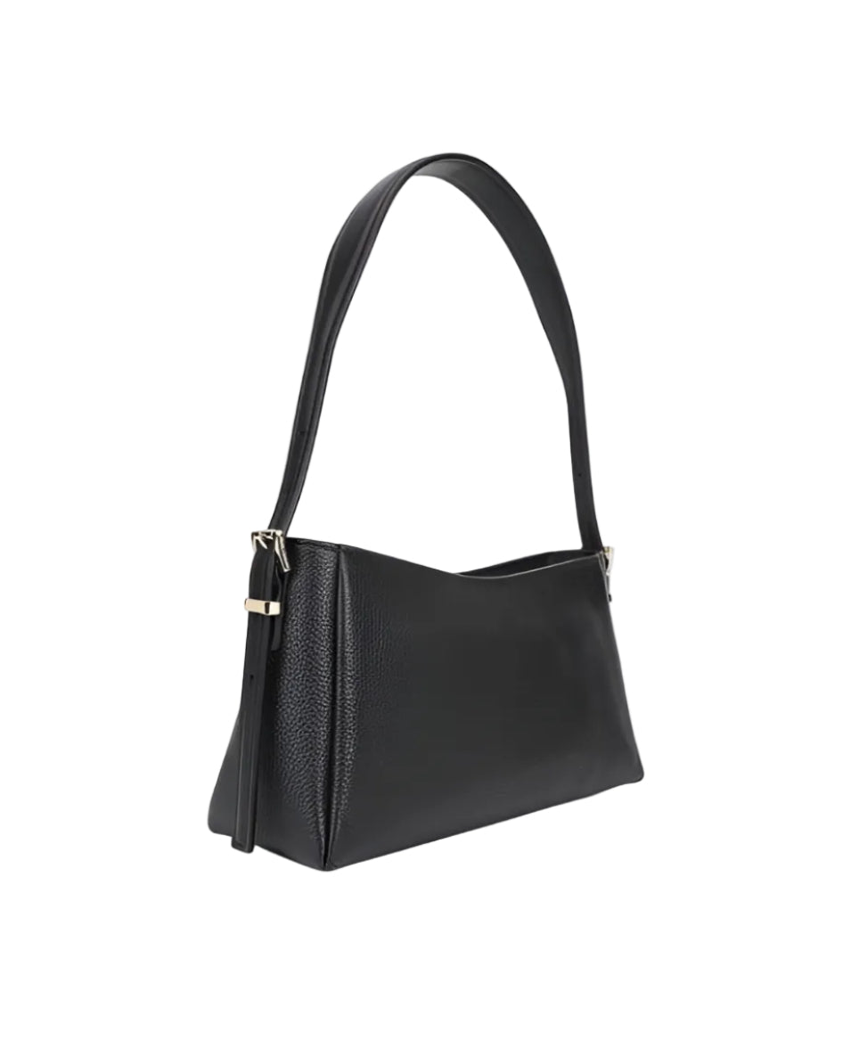 MK Moore Medium Leather Crossbody Black