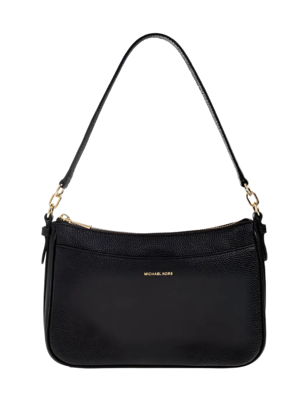 MK Small Top Zip Pouchette Crossbody Black