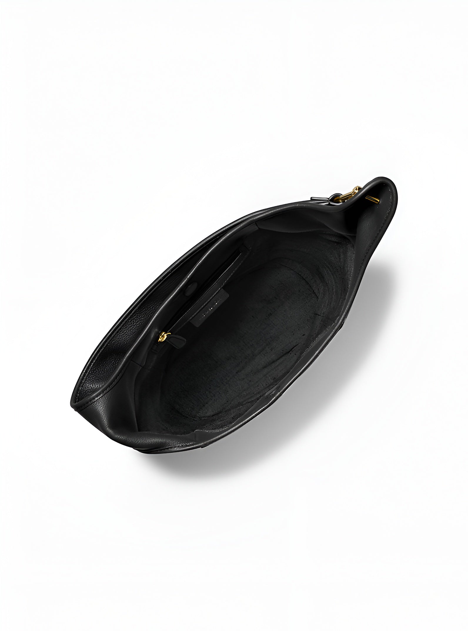 MK Large Leather Hobo Shoulder Bag Driftwood