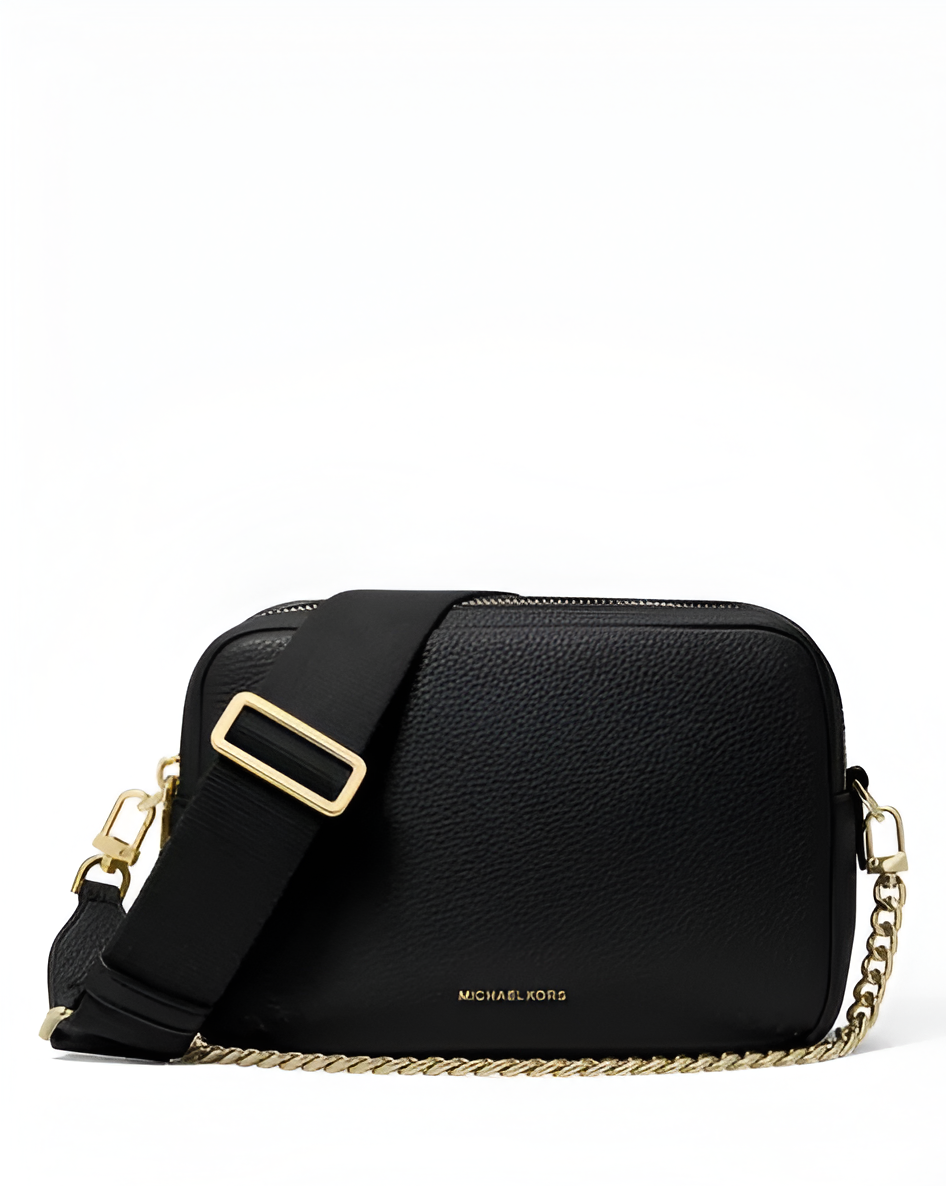 MK Bryant Mini Leather Double Zip Black