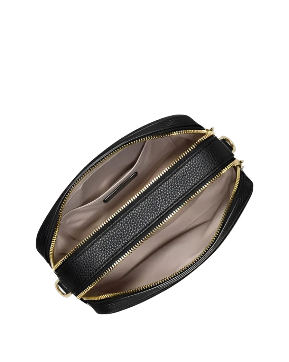 MK Bryant Mini Leather Double Zip Black