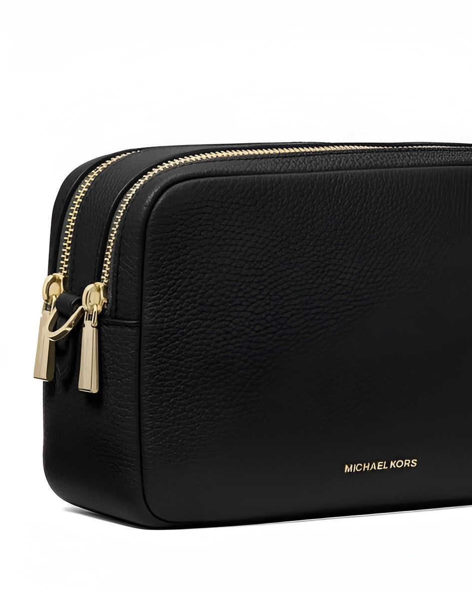 MK Bryant Mini Leather Double Zip Black
