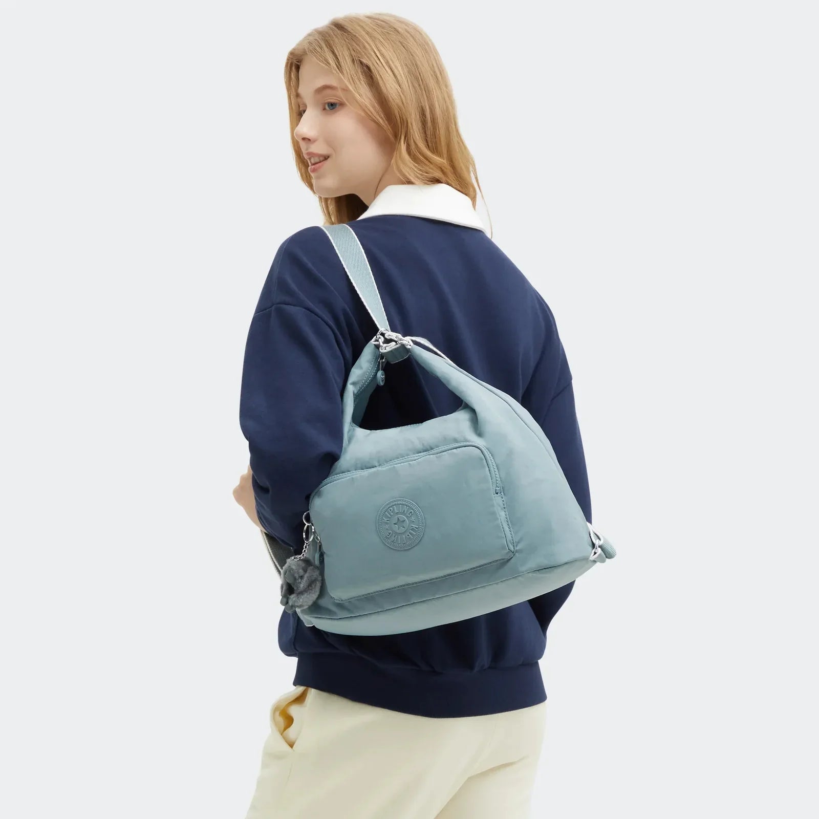 Kipling Yenna Mini Shoulderulder Ba Relaxed Gray